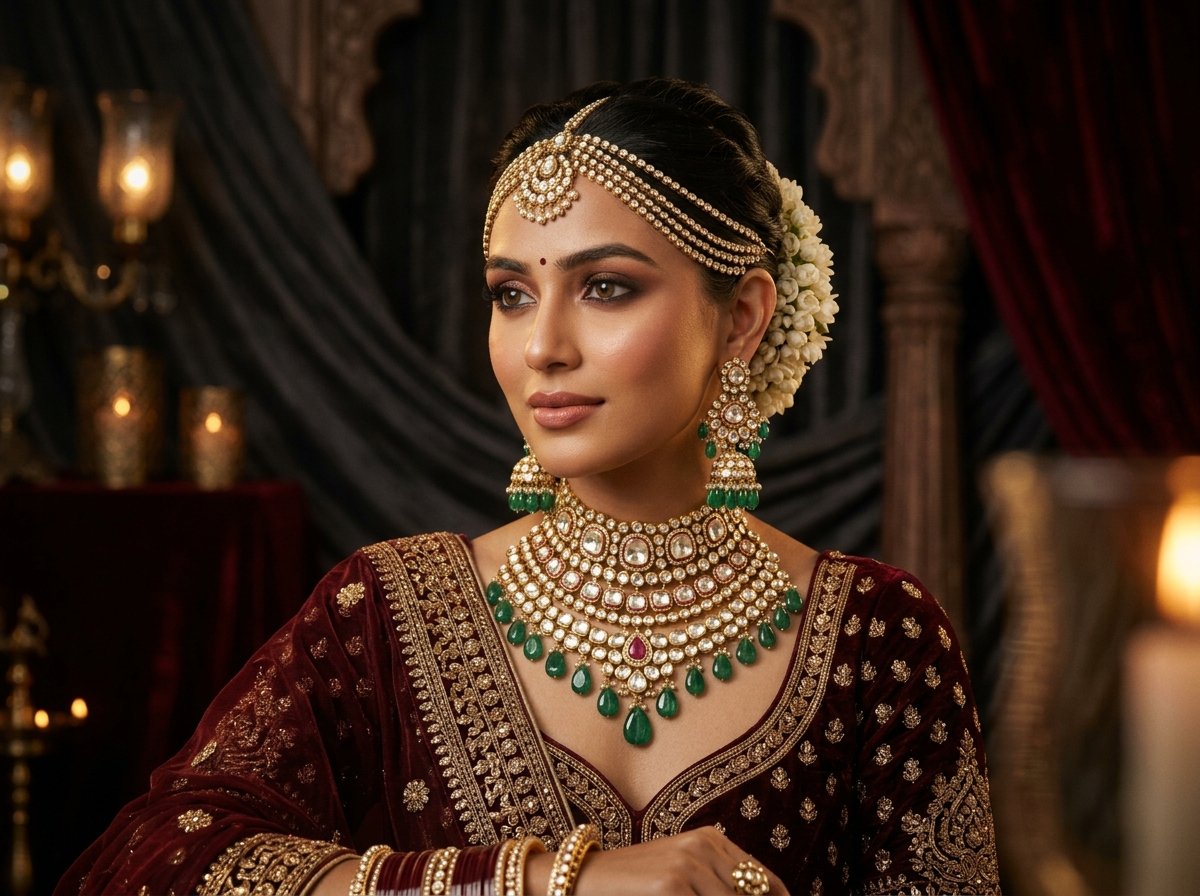 Rajwada Grand Polki Bridal Set