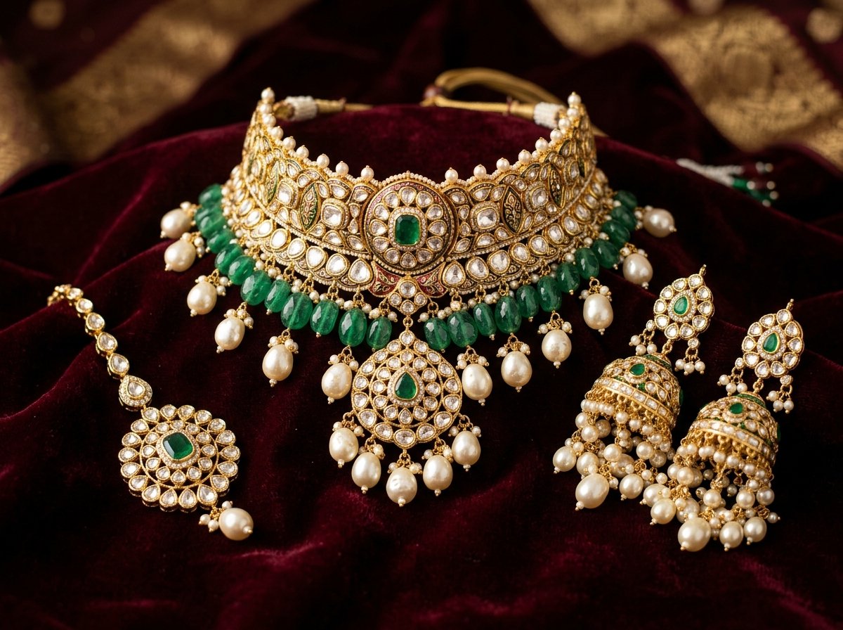 Grand Nizam Polki Bridal Set
